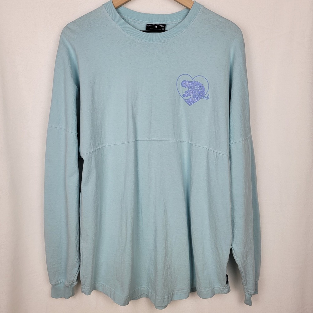 T-Rex Cafe Orlando Glitter FIERCE‎ Spirit Jersey M Cotton Oversized Mint Green
